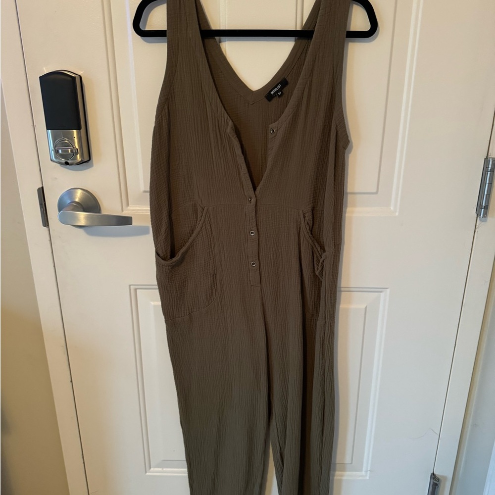 Women's Olive Jumpsuit
